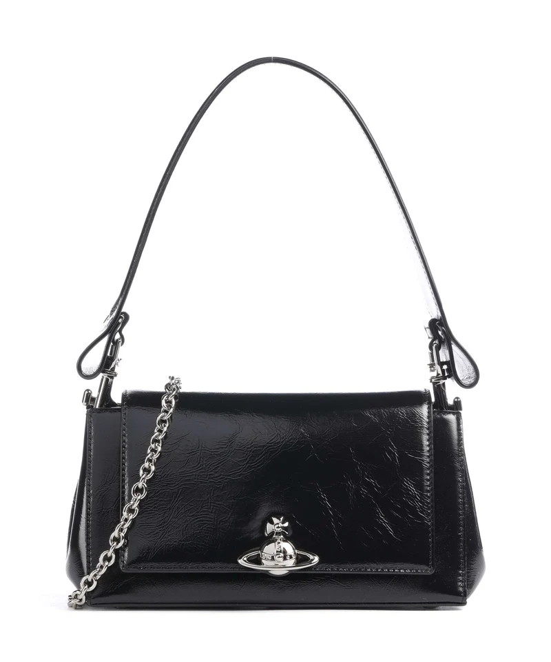 Vivienne Westwood Hazel Naplak Medium Schultertasche black