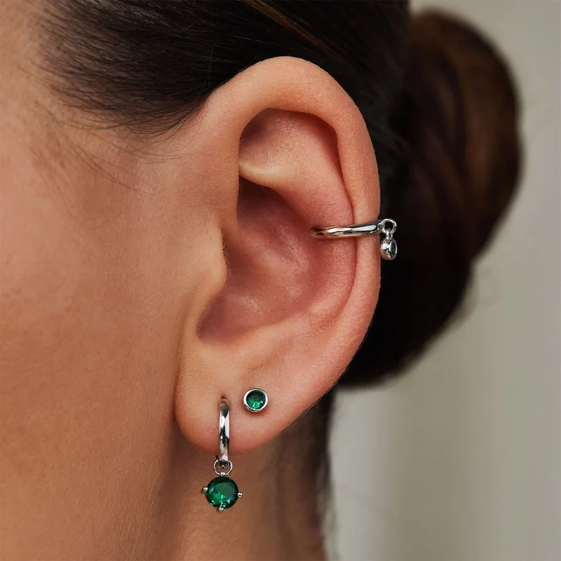 Violet Hamden Venus 925 Sterling Zilveren Ear Cuff Met Geboortesteen VH370001-JAN