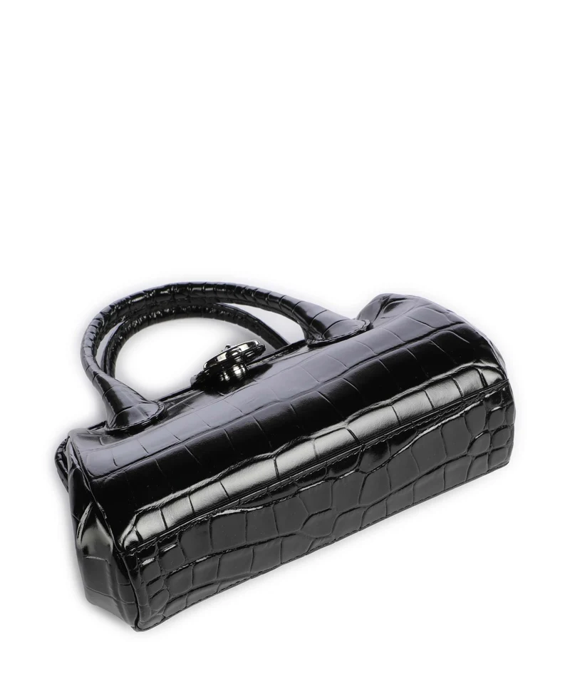 Vivienne Westwood Pamela Embossed Croc Small Umhängetasche black