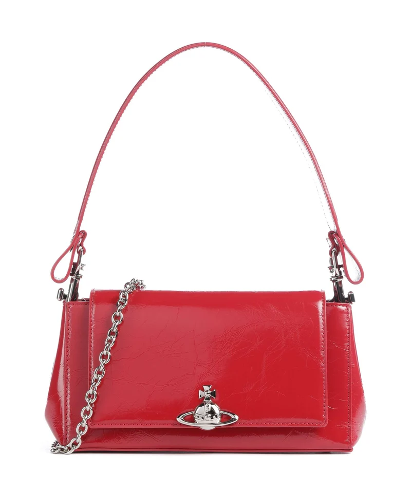 Vivienne Westwood Hazel Naplak Medium Schultertasche red