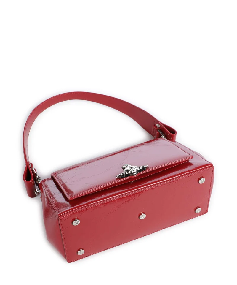 Vivienne Westwood Hazel Naplak Medium Schultertasche red