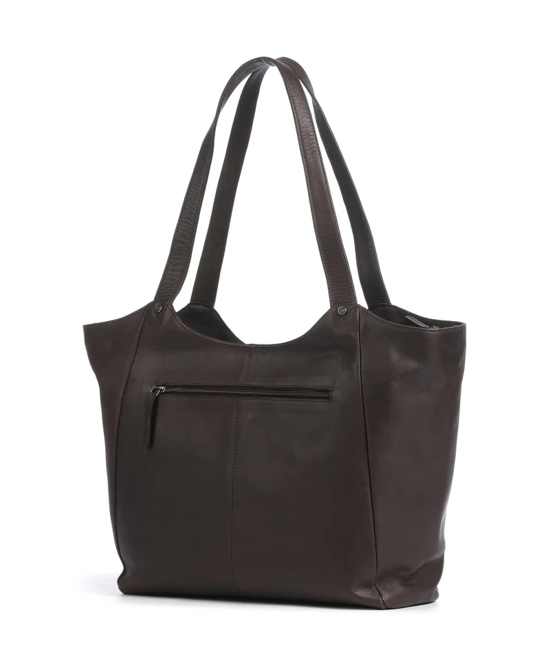 The Chesterfield Brand Wax Pull Up Cow Mireya Shopper brown