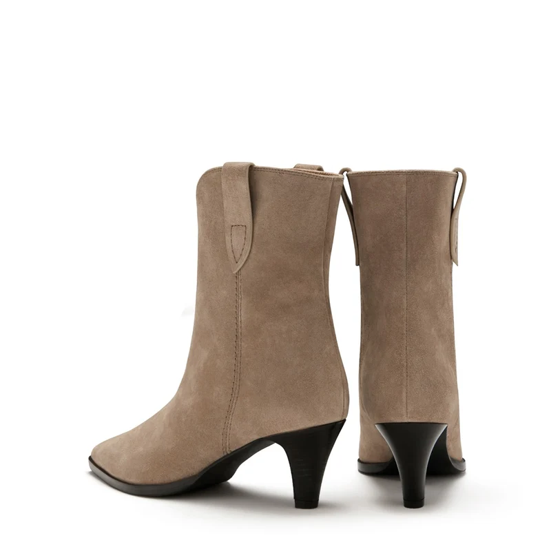 Isabel Bernard Vendôme Louane Taupe Suede Stiefel IB53009-178-40