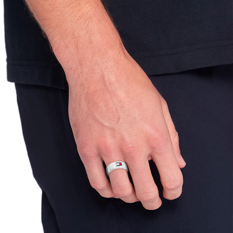 Tommy Hilfiger Stainless Steel Ring 2002-TJ2790621H