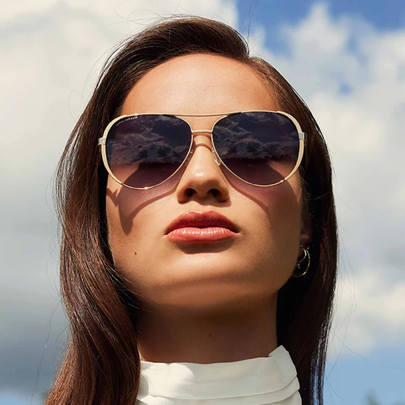 Isabel Bernard La Villette Ruby Goldfarbene Aviator Sonnenbrille IB400004-15-01