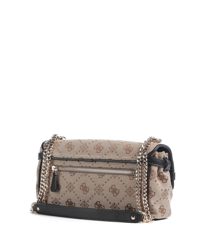 Guess Dorothy Schultertasche latte logo/black