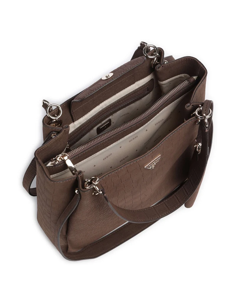 Guess Lorella Girlfriend Handtasche espresso