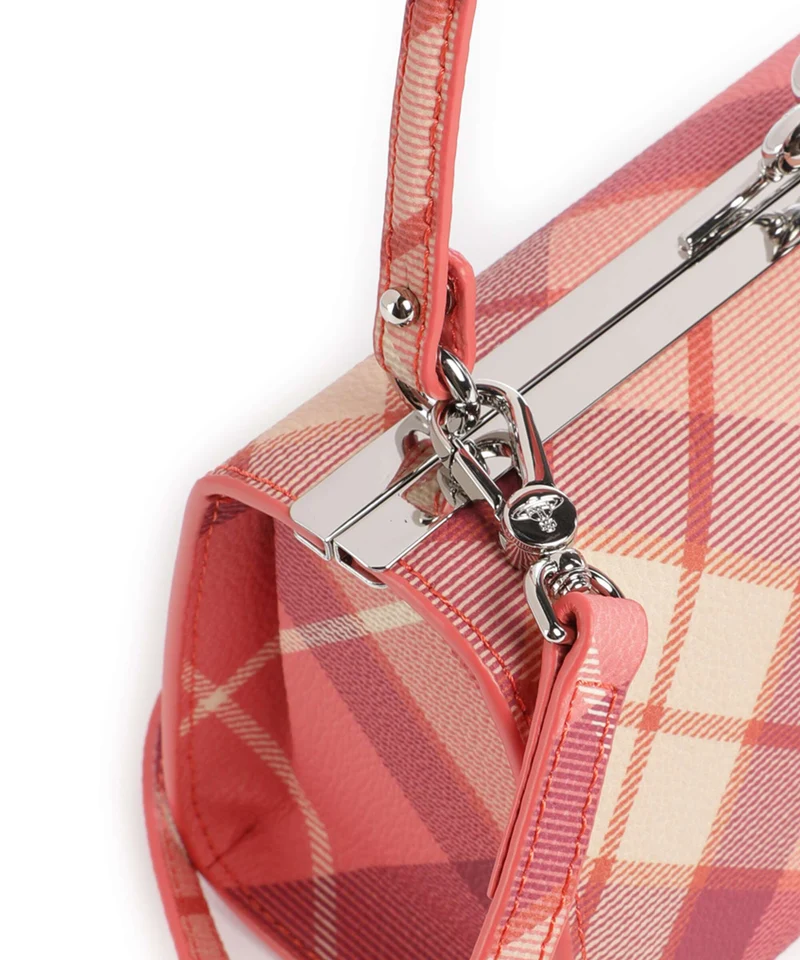 Vivienne Westwood Doll Frame Buccia D'Arancia XL Handtasche fraser pink
