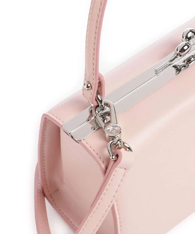 Vivienne Westwood Doll Frame Smooth XL Handtasche pastel pink