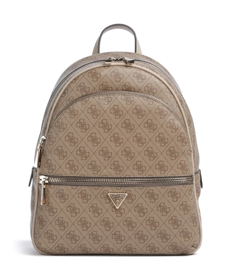 Guess Manhattan II Large Rucksack latte logo