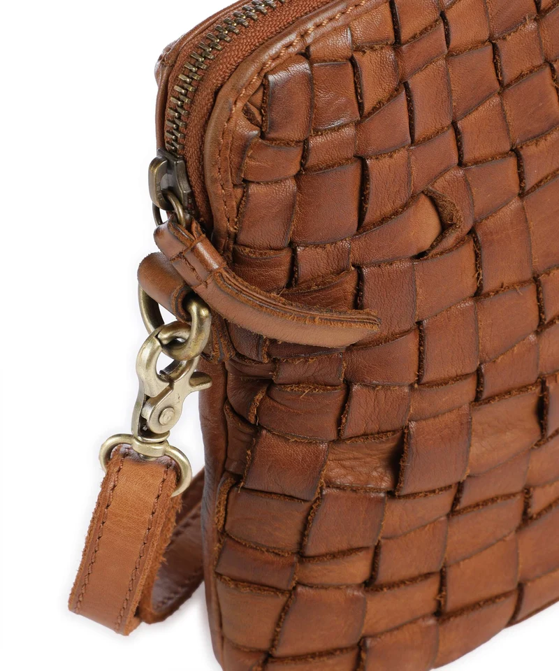 Depeche Warsaw Handytasche vintage cognac