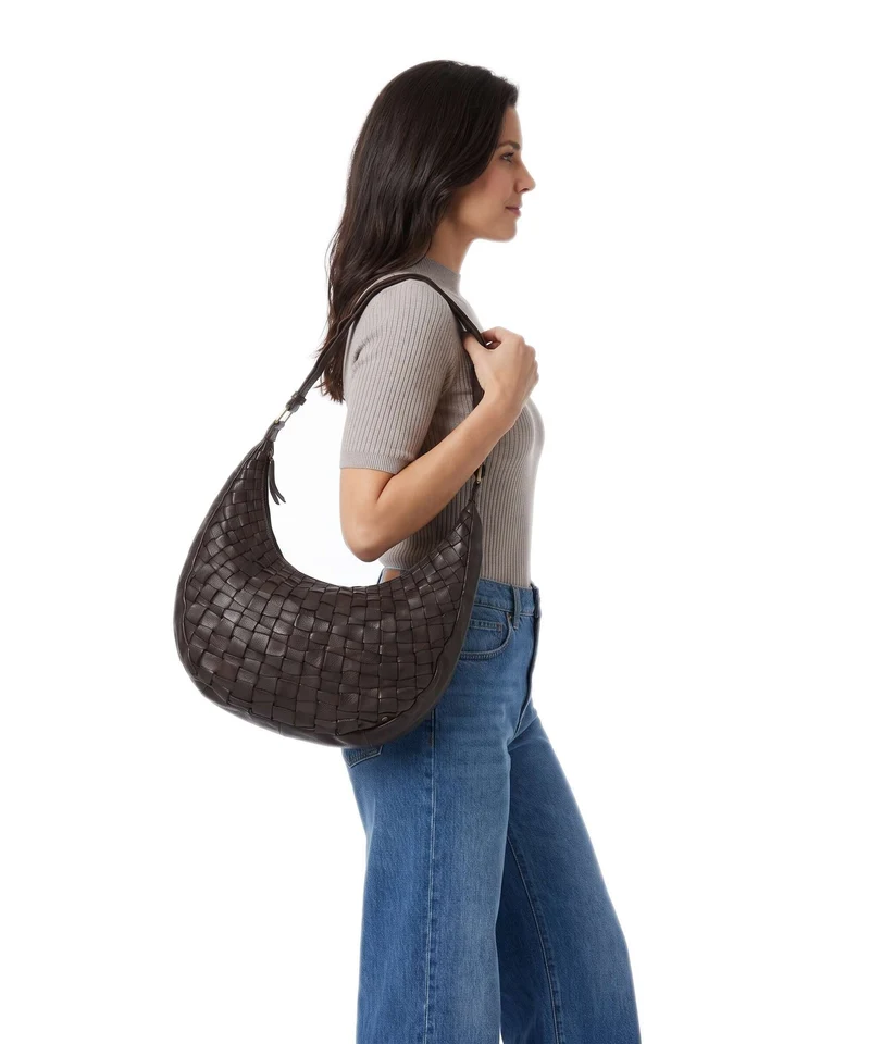 Depeche Warsaw Beuteltasche dark brown