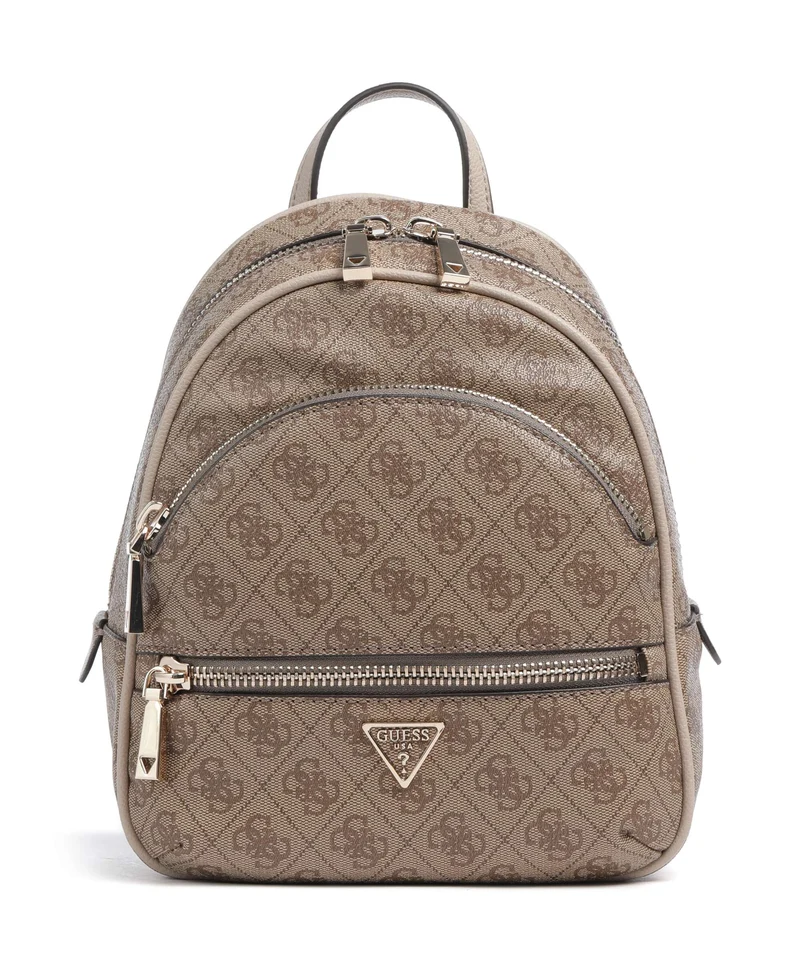 Guess Manhattan II Rucksack latte logo