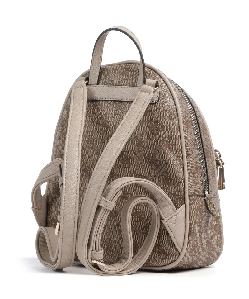 Guess Manhattan II Rucksack latte logo