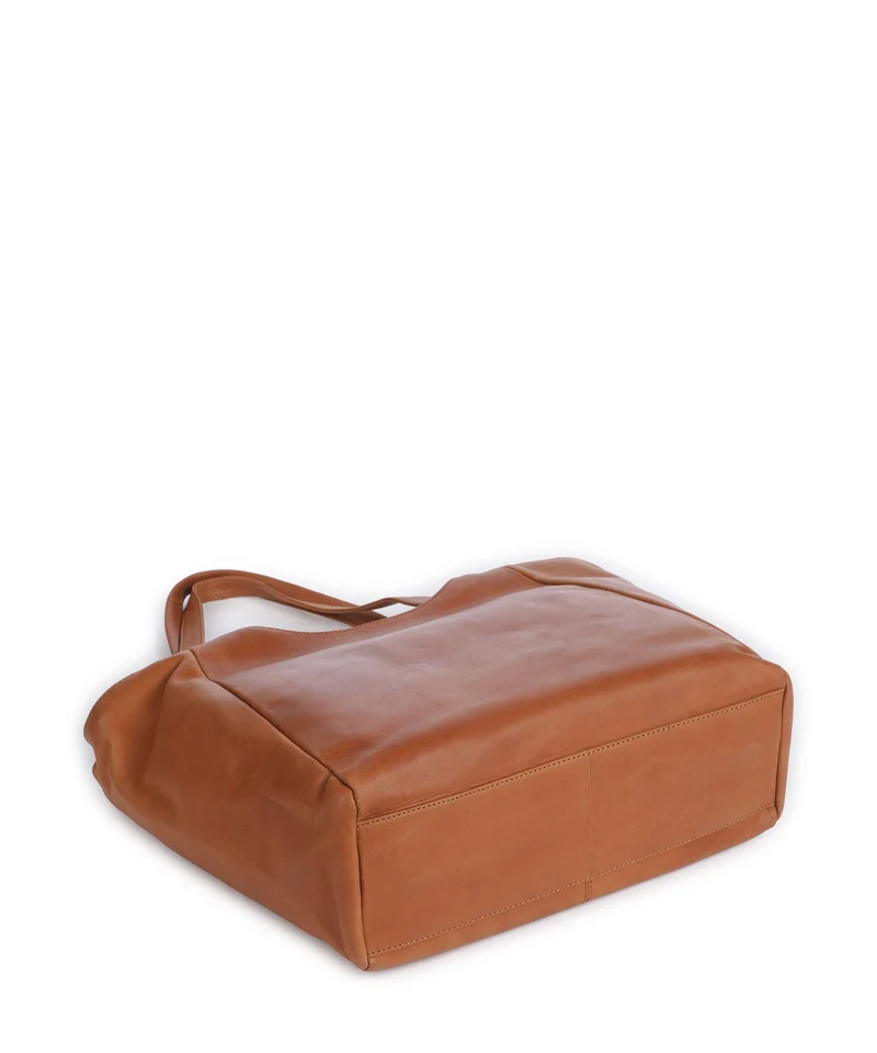 The Chesterfield Brand Wax Pull Up Cow Mireya Shopper cognac
