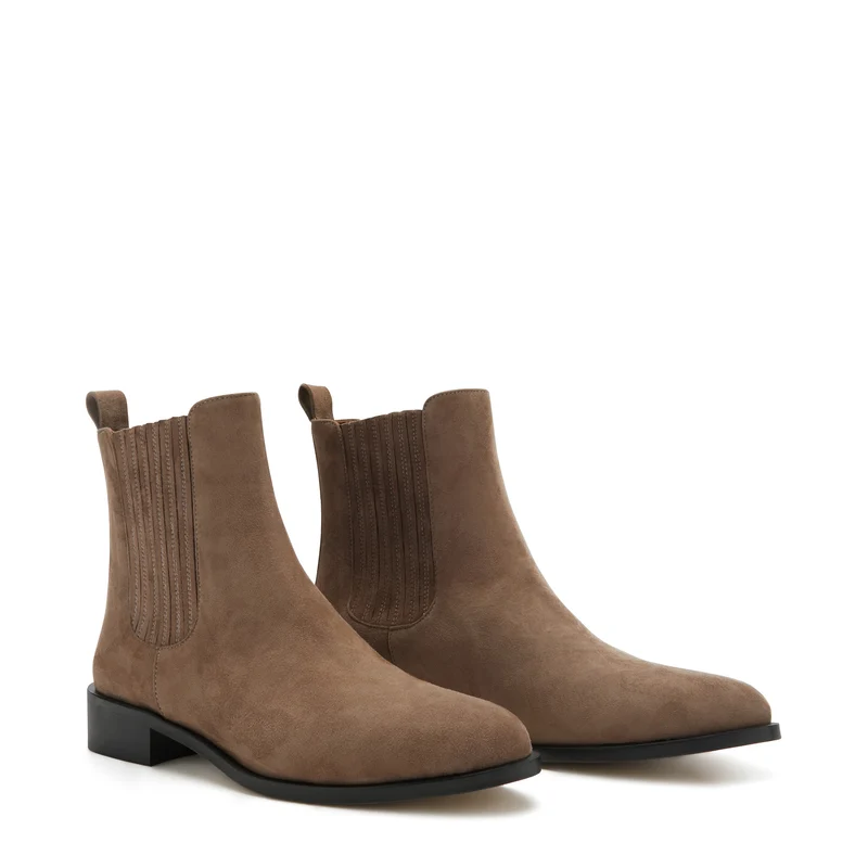 Isabel Bernard Vendôme Chey Taupe Suede Chelsea Stiefel IB53000SS-178-36