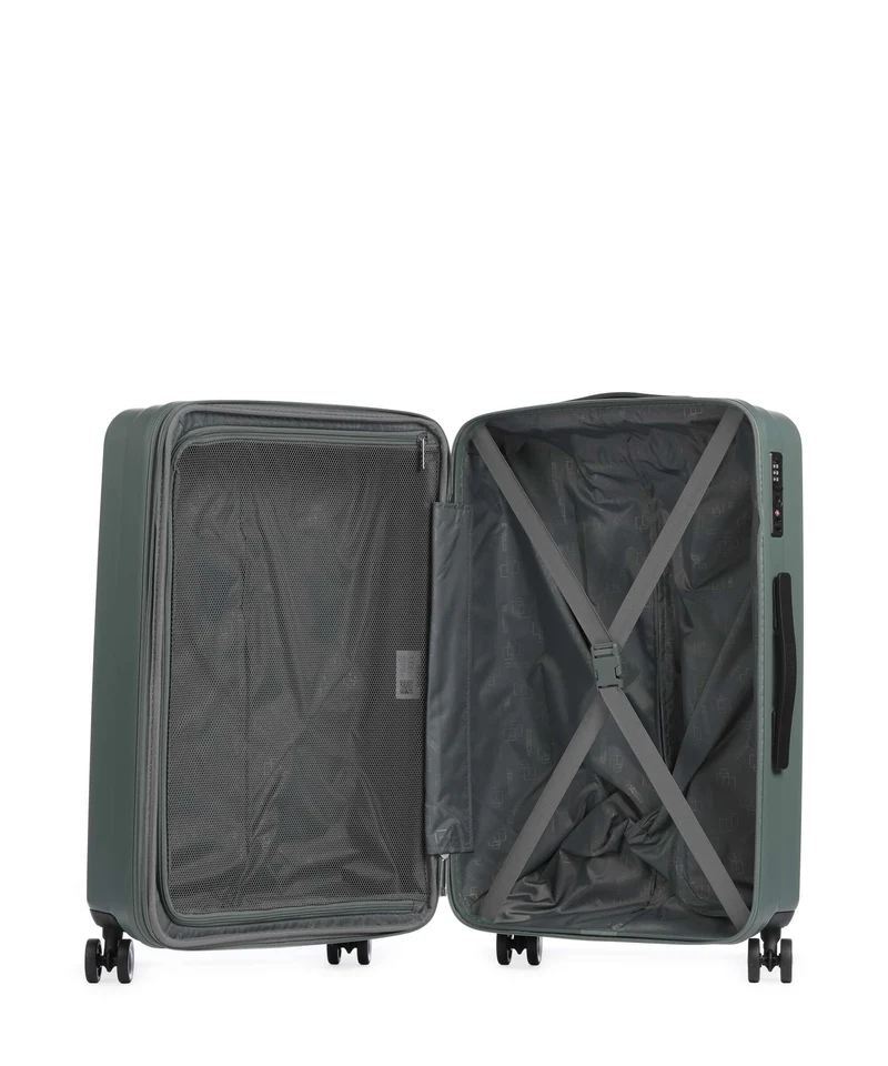 American Tourister Aerojoy 4-Rollen Trolley Set dark forest