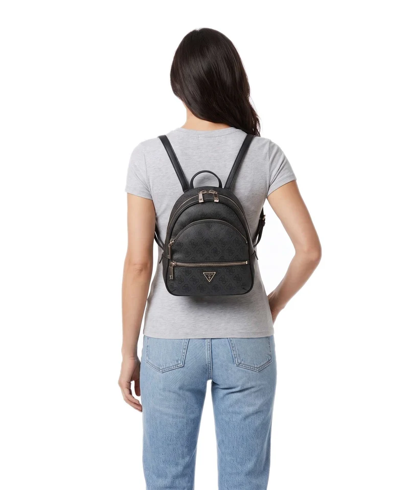 Guess Manhattan II Rucksack coal logo