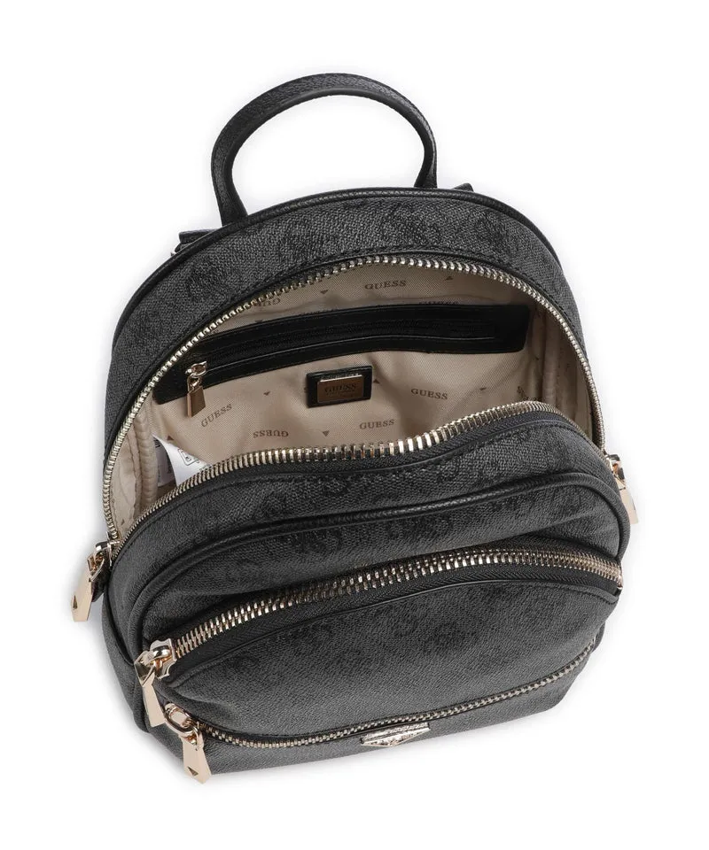 Guess Manhattan II Rucksack coal logo