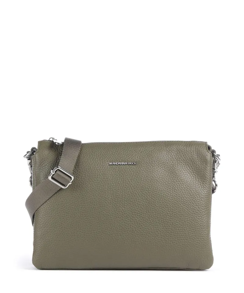 Mandarina Duck Mellow Leather Umhängetasche winter olive