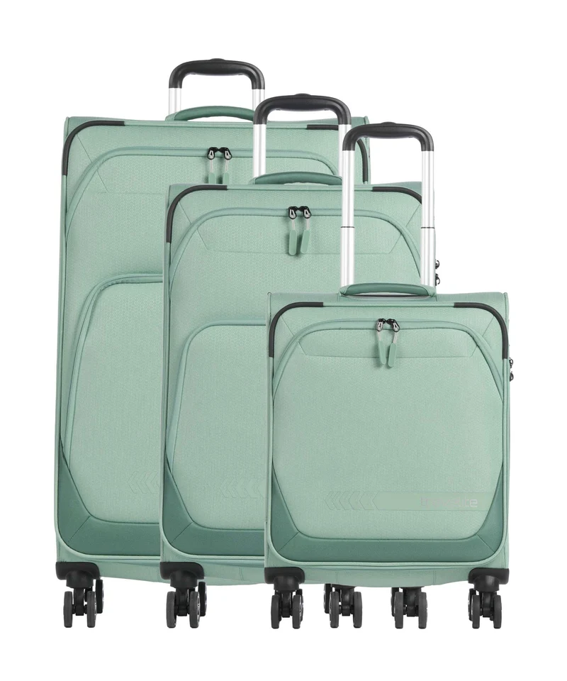 Travelite Kick Off 4-Rollen Trolley Set sage green