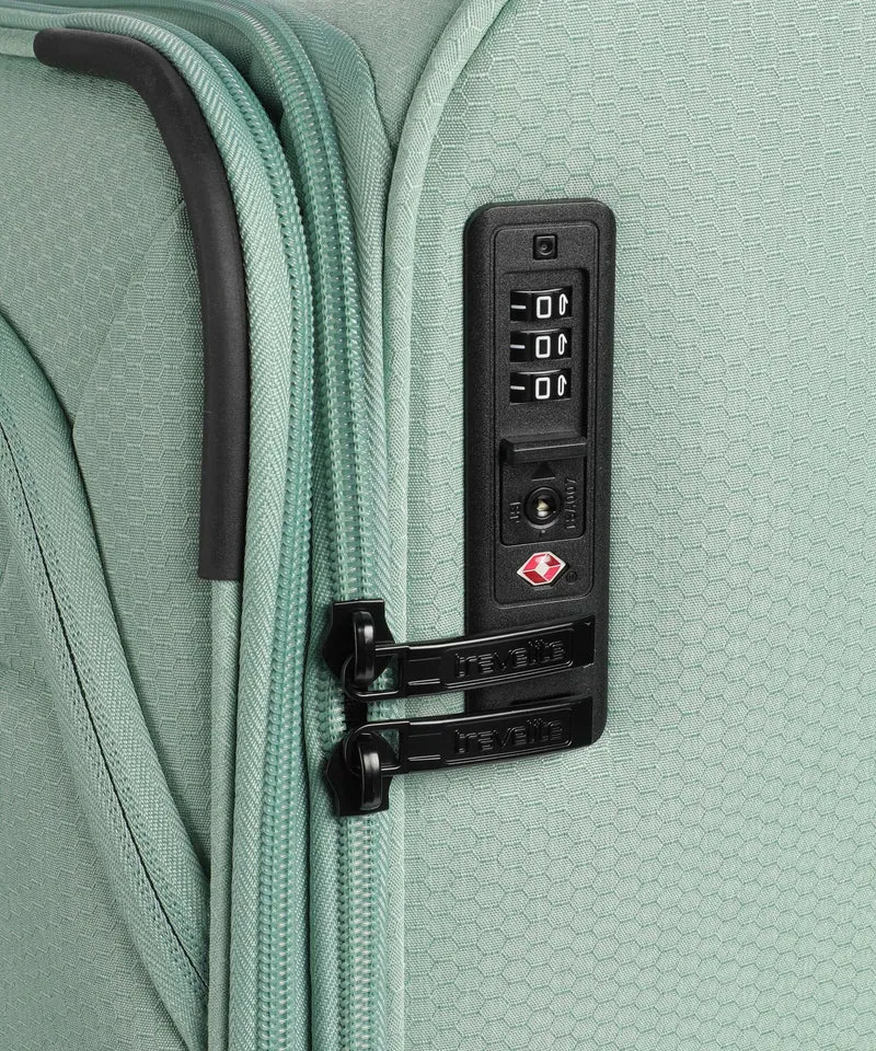 Travelite Kick Off 4-Rollen Trolley Set sage green