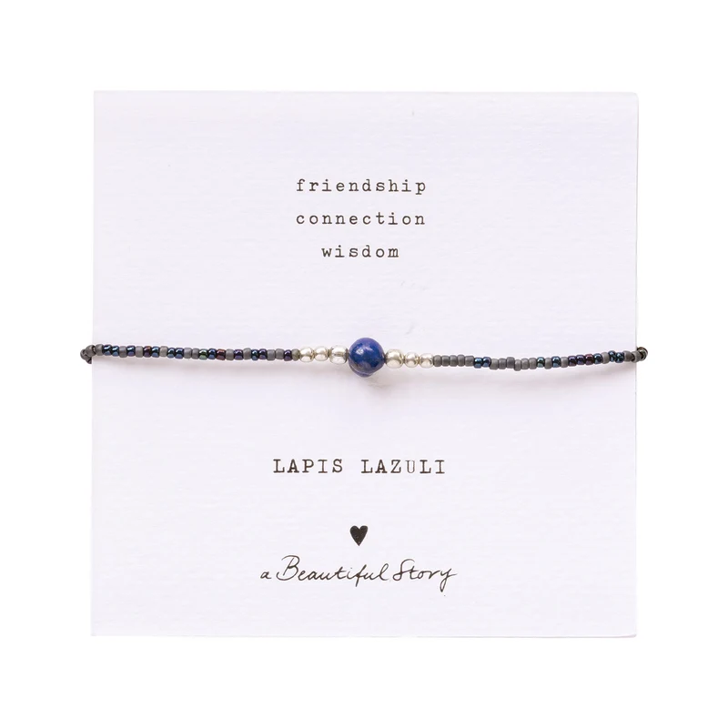 Armband Silber Iris Card Lapis Lazuli