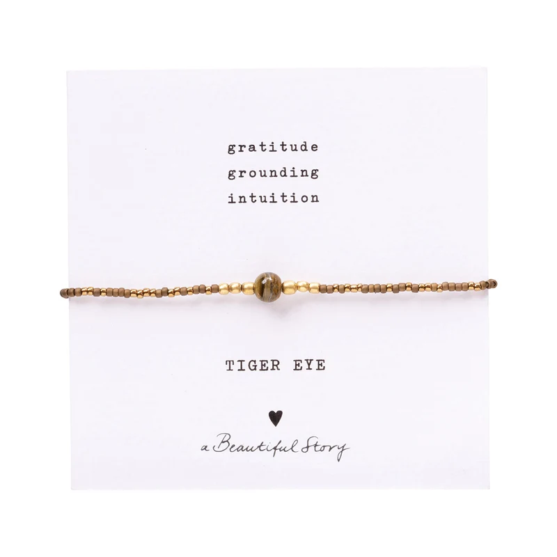 Armband Gold Iris Card Tigerauge