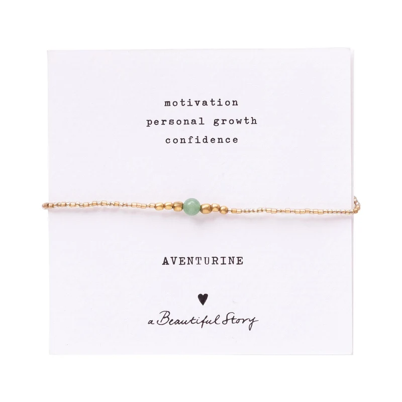 Armband Gold Iris Card Aventurin