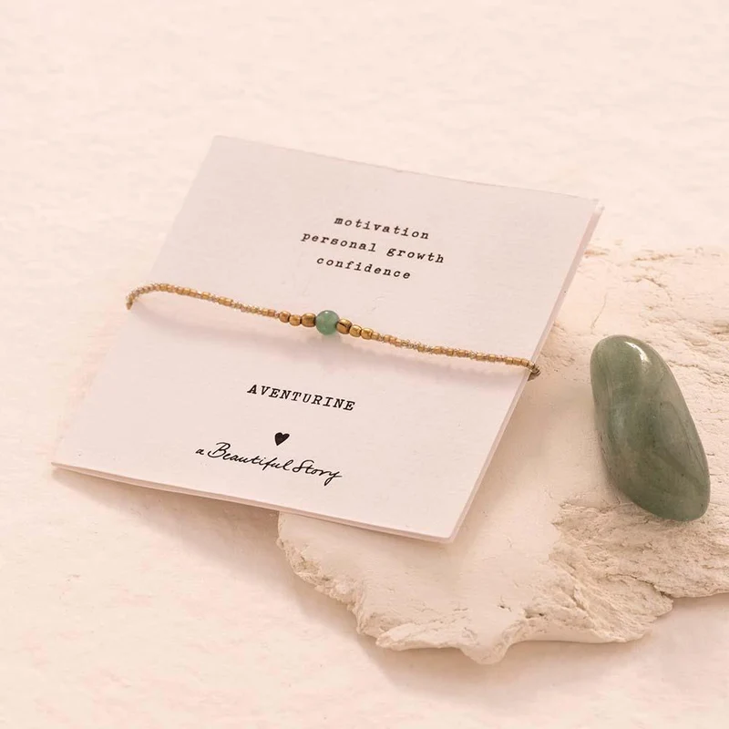 Armband Gold Iris Card Aventurin
