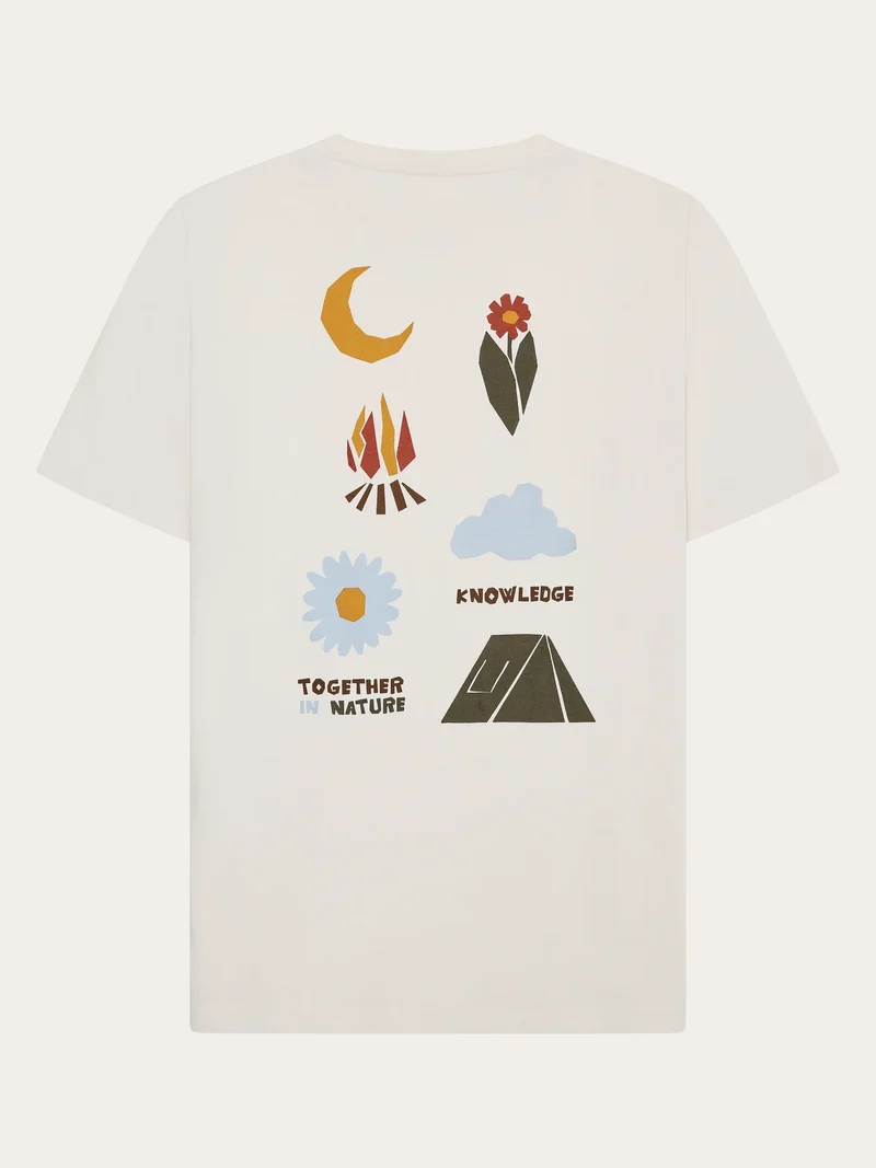 T-Shirt Back Print Egret