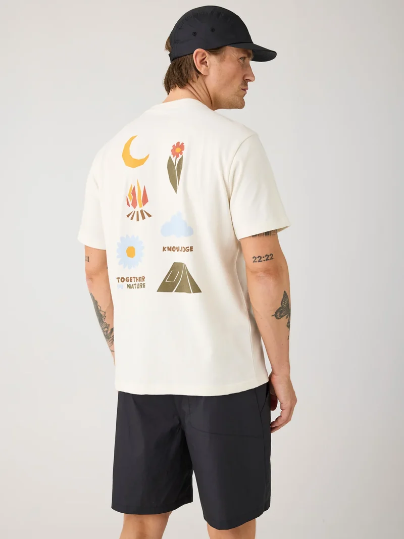 T-Shirt Back Print Egret