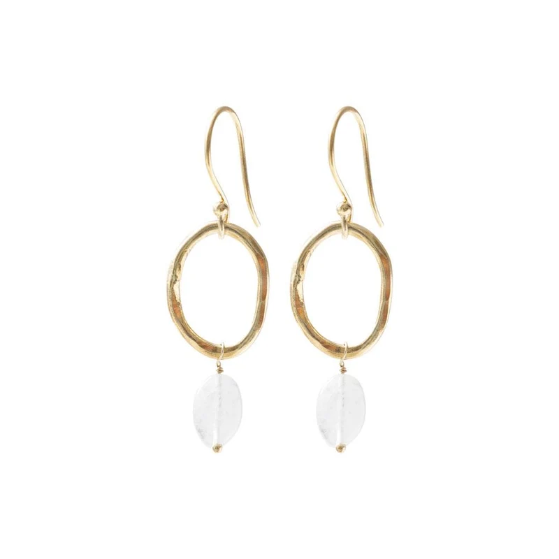 Ohrringe Graceful Mondstein Gold