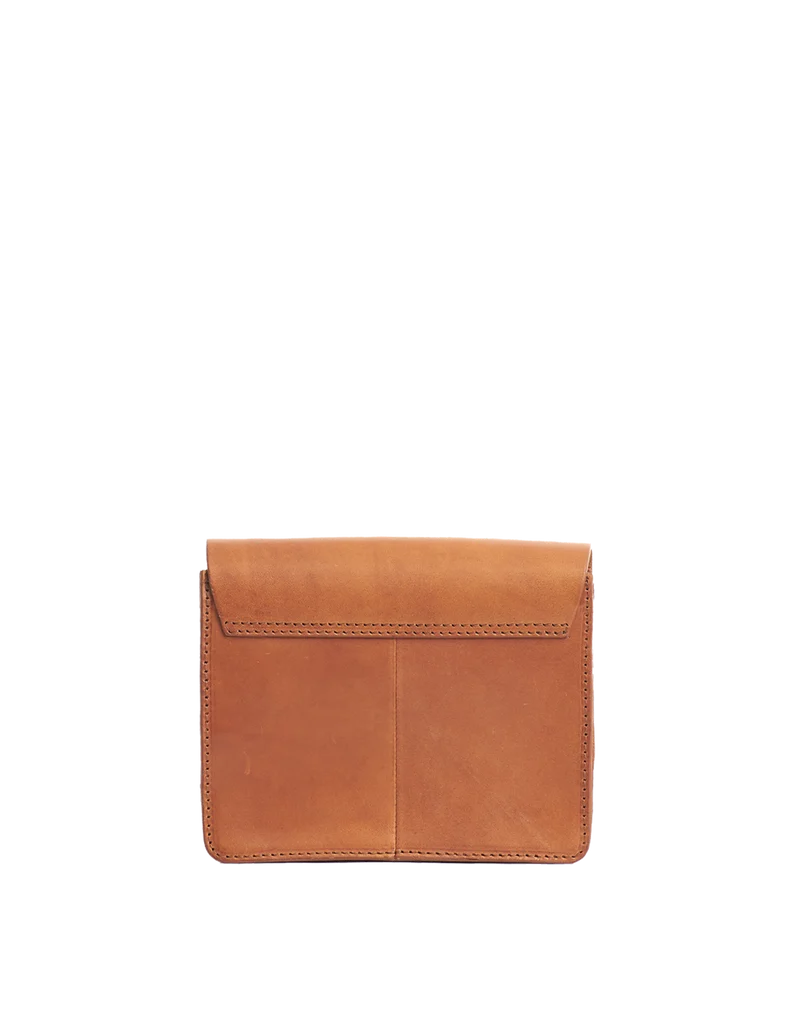 Handtasche vegan Audrey Mini Apfelleder Cognac
