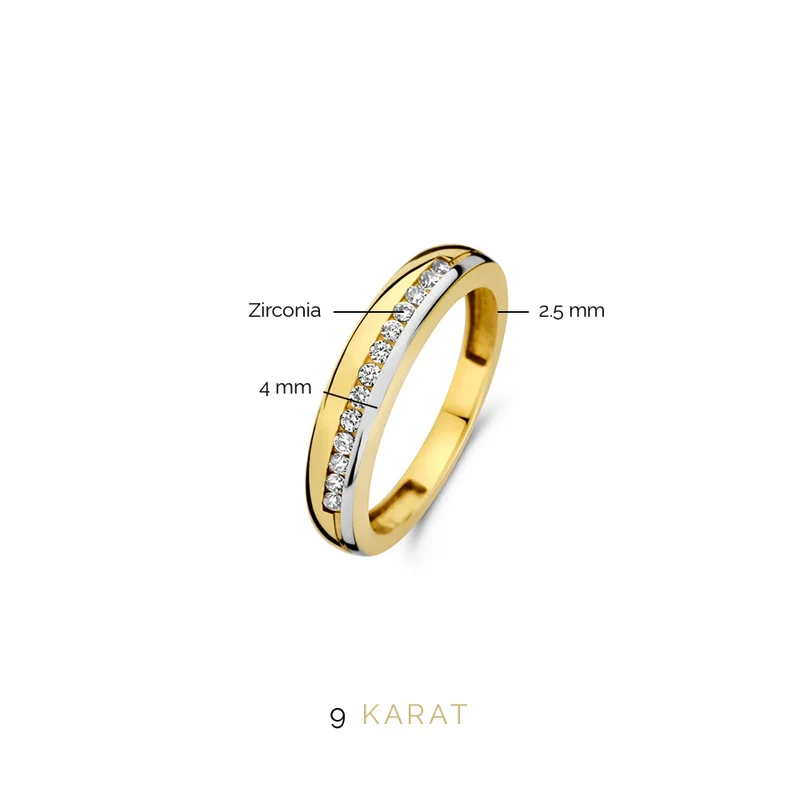 Beloro Jewels Monte Napoleone damen Ring 375 Gold BO330017-52