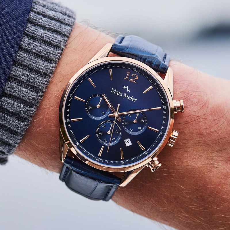 Mats Meier Grand Cornier herren Uhr Blau MM00131