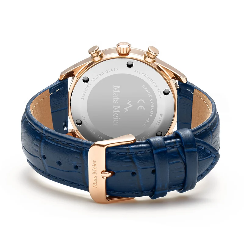 Mats Meier Grand Cornier herren Uhr Blau MM00131