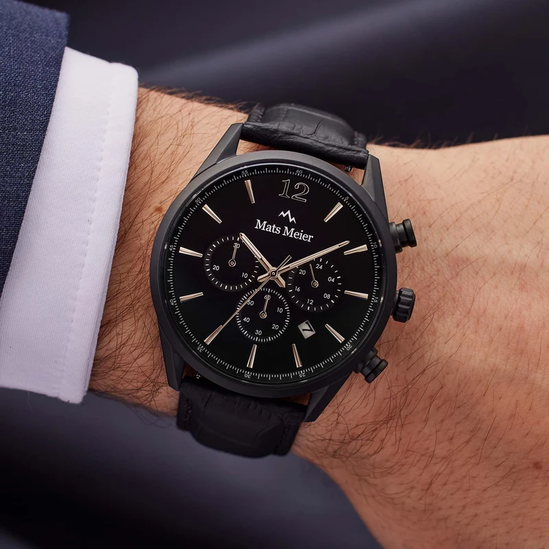 Mats Meier Grand Cornier herren Uhr Schwarz MM00102