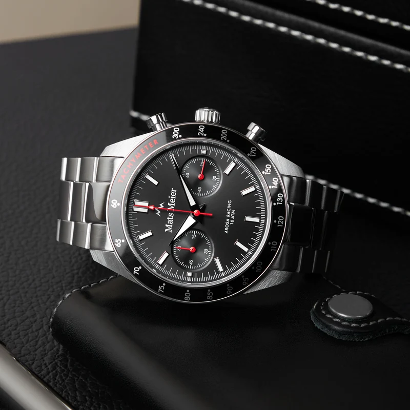 Mats Meier Arosa Racing herren Uhr Silber MM50010