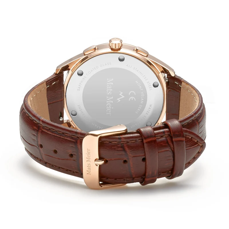 Mats Meier Mont Vélan herren Uhr Braun MM10001