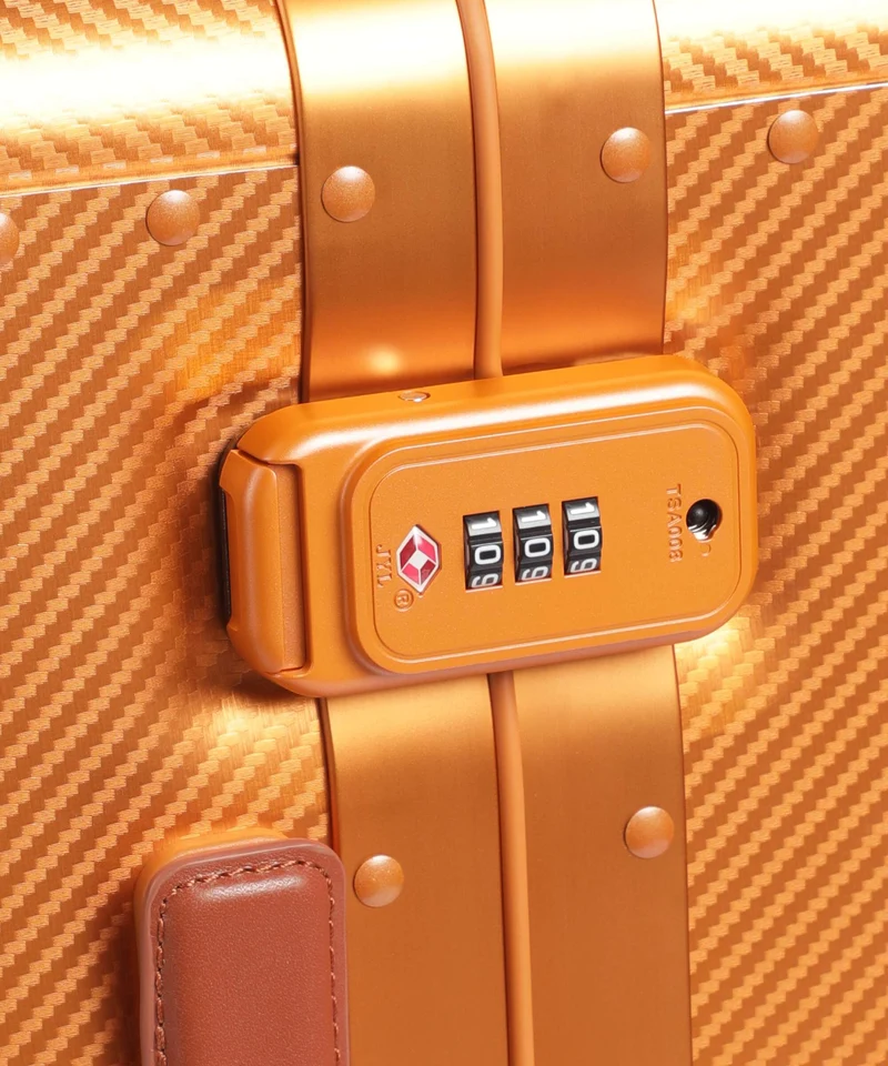 Delsey Paris Alu'R 4-Rollen Trolley orange