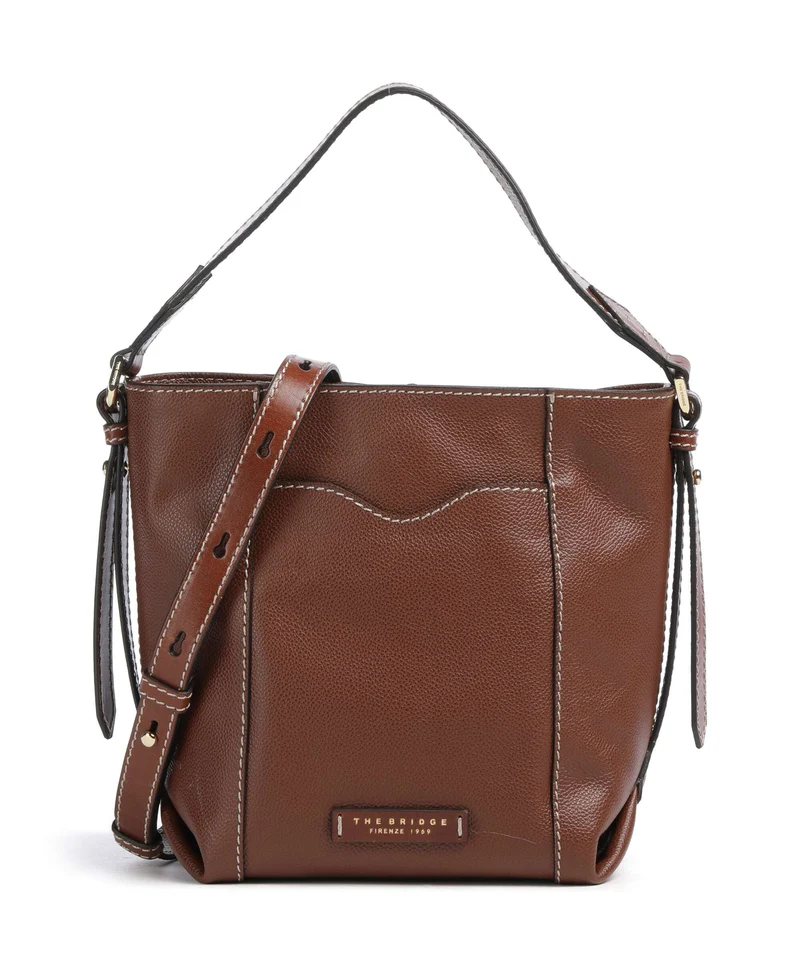 The Bridge Gemma Bucket Handtasche marrone