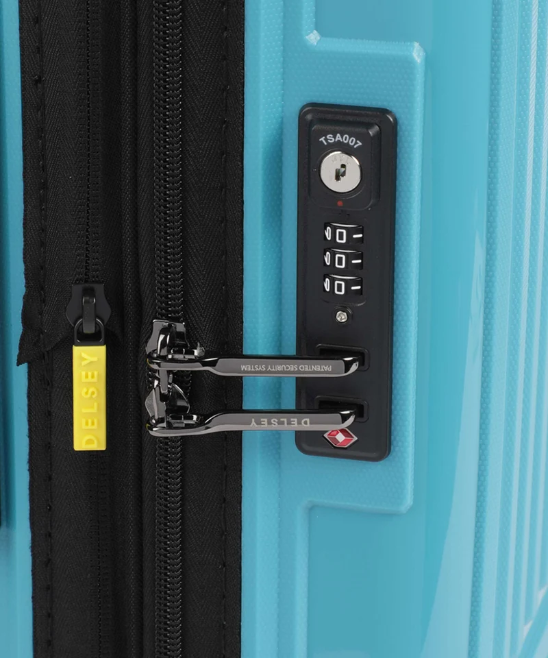Delsey Paris Lutece Se Slim 4-Rollen Trolley peacock