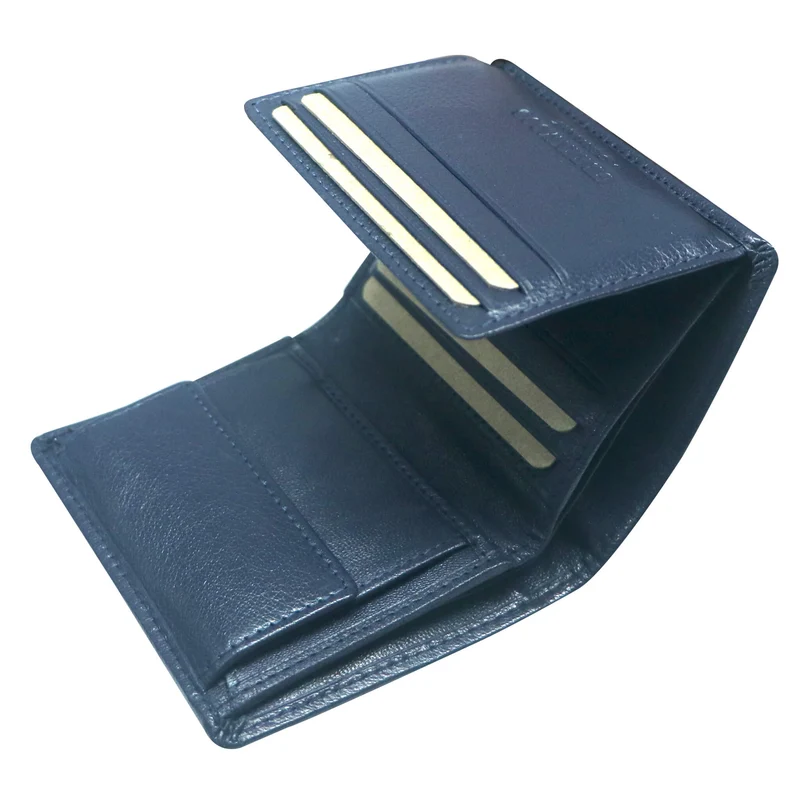 Kiru Portemonnaie Herren Klein Leder Hochformat 8x10,5cm RFID