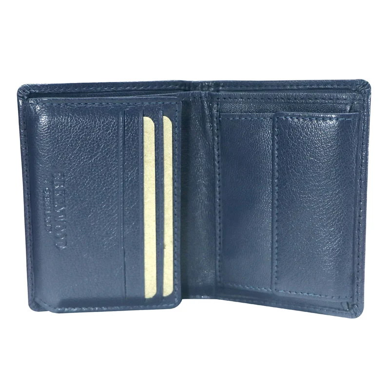 Kiru Portemonnaie Herren Klein Leder Hochformat 8x10,5cm RFID