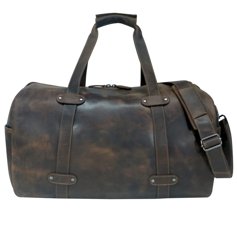 Liam Weekender für Damen Leder Seesack Reisetasche Herren