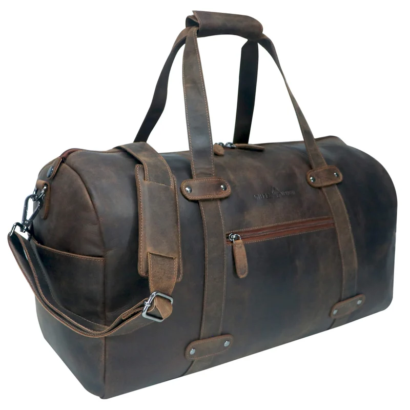 Liam Weekender für Damen Leder Seesack Reisetasche Herren