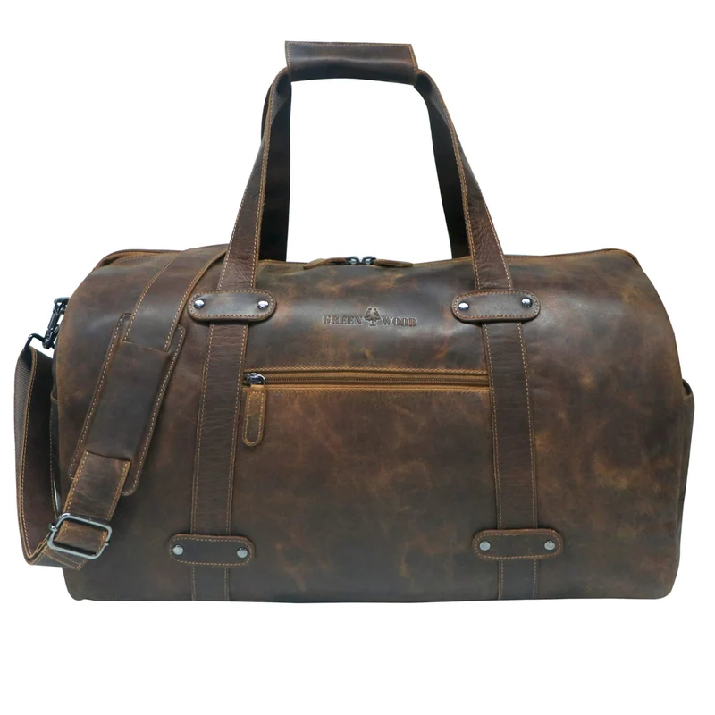 Liam Weekender für Damen Leder Seesack Reisetasche Herren