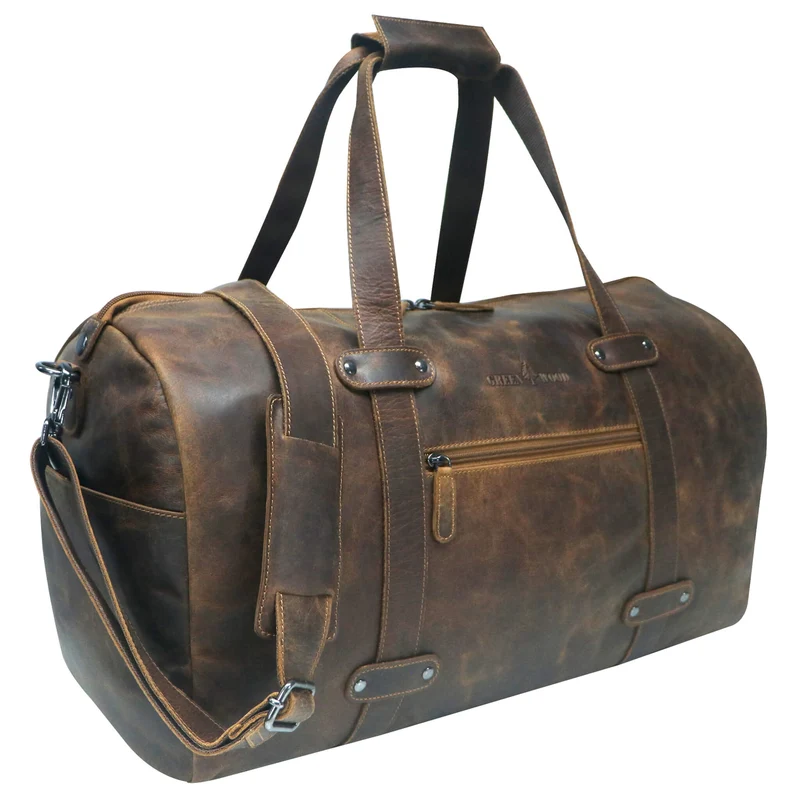 Liam Weekender für Damen Leder Seesack Reisetasche Herren