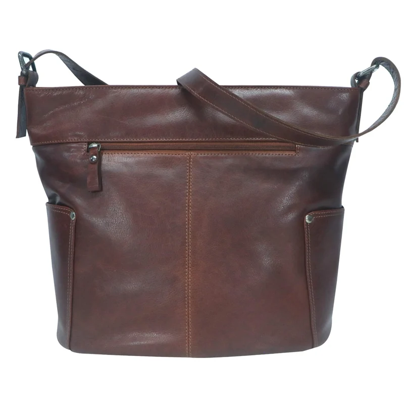 Eva Echt Ledertasche Damen Shopper zum Umhängen